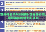世界杯彩票规则追加-世界杯彩票，理解追加的魅力和规则