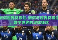 微信世界杯投注-微信与世界杯投注，数字世界的足球狂欢