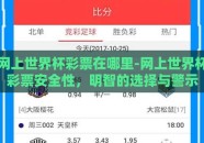 网上世界杯彩票在哪里-网上世界杯彩票安全性，明智的选择与警示