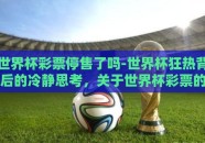 世界杯彩票停售了吗-世界杯狂热背后的冷静思考，关于世界杯彩票的停售与理性观赛