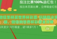 微信怎样买世界杯彩票-玩转指尖乐趣，微信购世界杯彩票全攻略