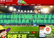 世界杯彩票中奖截图-世界杯彩票中奖截图的非凡瞬间，梦想照进现实的瞬间