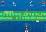 微信世界杯押注-足球竞赛场上的热血与欢笑，微信世界杯押注的趣味与潜在风险考察