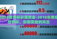 2010世界杯彩票奖金-2010年南非世界杯，彩票奖金的风云