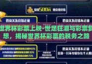世界杯彩票上税-世足狂潮与彩票梦想，揭秘世界杯彩票的税务之路