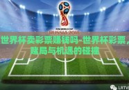 世界杯卖彩票赚钱吗-世界杯彩票，赌局与机遇的碰撞