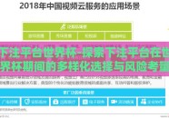 下注平台世界杯-探索下注平台在世界杯期间的多样化选择与风险考量