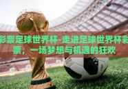 彩票足球世界杯-走进足球世界杯彩票，一场梦想与机遇的狂欢