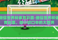 微信世界杯体育彩票-微信世界杯体育彩票，微小切口中的大世界