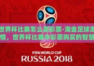 世界杯比赛怎么买彩票-淘金足球激情，世界杯比赛中彩票购买的智慧与乐趣