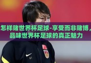 怎样赌世界杯足球-享受而非赌博，品味世界杯足球的真正魅力