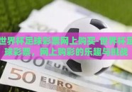 世界杯足球彩票网上购买-世界杯足球彩票，网上购彩的乐趣与挑战