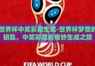 世界杯中奖彩票生成-世界杯梦想的钥匙，中奖彩票的奇妙生成之旅