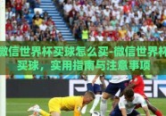 微信世界杯买球怎么买-微信世界杯买球，实用指南与注意事项