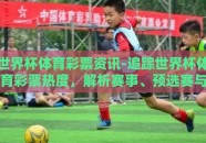 世界杯体育彩票资讯-追踪世界杯体育彩票热度，解析赛事、预选赛与投注技巧的深度理解