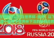 在哪里可以下注世界杯-当然，以下是一篇关于世界杯下注的好去处的文章