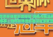 世界杯体育彩票夺冠-激情与智慧的碰撞，世界杯体育彩票与冠军梦想的交融