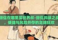 微信在哪里买世界杯-微信购球之战，便捷与风险并存的足球狂欢