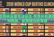 世界杯彩票无法投注-世界杯的激情与挑战，彩票投注的波澜