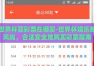 世界杯买彩票在哪买-世界杯娱乐新风尚，合法安全地购买彩票指南