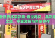 看世界杯买彩票-看世界杯，品彩票之趣，享受激情与希望并存