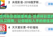 世界杯彩票那里有卖-世界杯彩票的购买指南，让你轻松入手的绝佳攻略