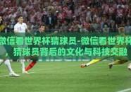 微信看世界杯猜球员-微信看世界杯，猜球员背后的文化与科技交融