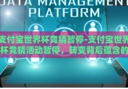 支付宝世界杯竞猜暂停-支付宝世界杯竞猜活动暂停，转变背后蕴含的用户关怀与市场考量