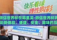微信世界杯在哪里买-微信世界杯购彩新体验，便捷、安全、趣味的互动指南
