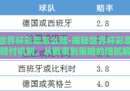 世界杯彩票怎么赔-揭秘世界杯彩票赔付机制，从概率到策略的细腻解析