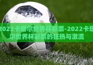 2022卡塔尔世界杯彩票-2022卡塔尔世界杯彩票的狂热与激流