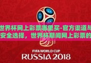 世界杯网上彩票哪里买-官方渠道与安全选择，世界杯期间网上彩票的购买指南