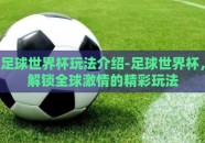 足球世界杯玩法介绍-足球世界杯，解锁全球激情的精彩玩法