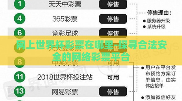 网上世界杯彩票在哪里-探寻合法安全的网络彩票平台 网上世界杯彩票在哪里-探寻合法安全的网络彩票平台