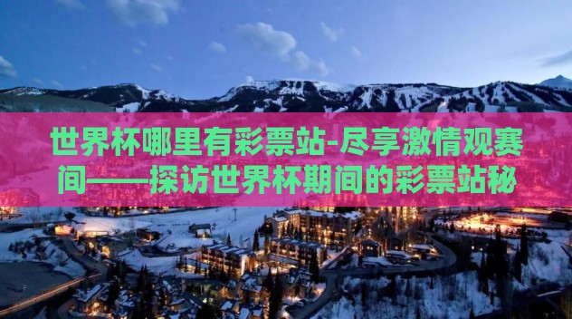 世界杯哪里有彩票站-尽享激情观赛间——探访世界杯期间的彩票站秘境