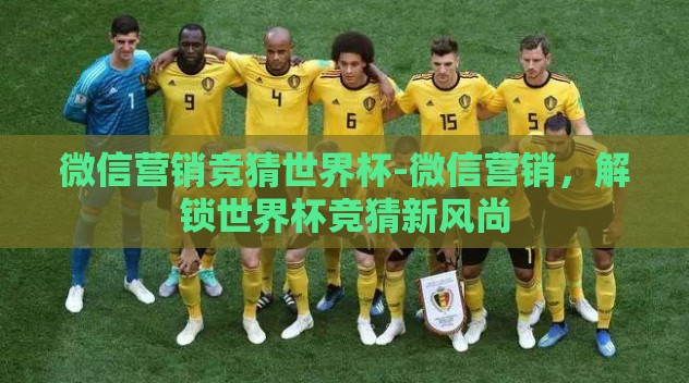 微信营销竞猜世界杯-微信营销,解锁世界杯竞猜新风尚 微信营销竞猜世界杯-微信营销,解锁世界杯竞猜新风尚