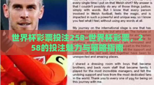 世界杯彩票投注258-世界杯彩票,258的投注魅力与策略指南 世界杯彩票投注258-世界杯彩票,258的投注魅力与策略指南