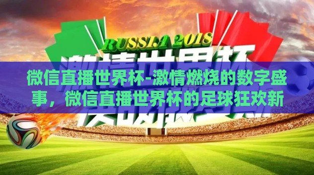 微信直播世界杯-激情燃烧的数字盛事,微信直播世界杯的足球狂欢新篇章 微信直播世界杯-激情燃烧的数字盛事,微信直播世界杯的足球狂欢新篇章