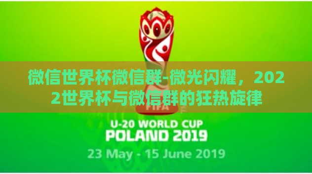 微信世界杯微信群-微光闪耀，2022世界杯与微信群的狂热旋律