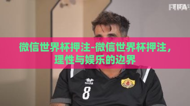 微信世界杯押注-微信世界杯押注，理性与娱乐的边界