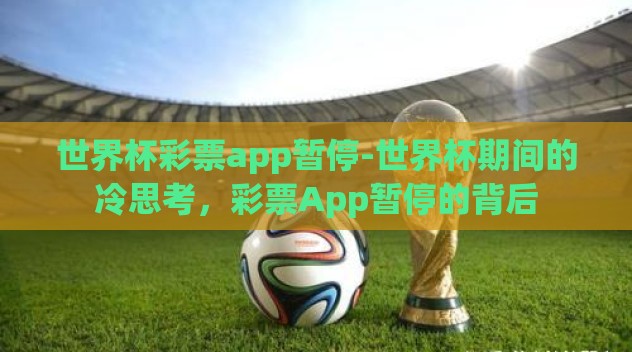 世界杯彩票app暂停-世界杯期间的冷思考,彩票App暂停的背后 世界杯彩票app暂停-世界杯期间的冷思考,彩票App暂停的背后