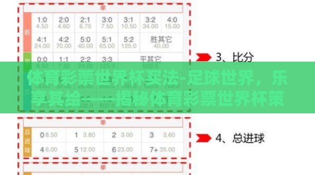 体育彩票世界杯买法-足球世界,乐享其绘——揭秘体育彩票世界杯策略 体育彩票世界杯买法-足球世界,乐享其绘——揭秘体育彩票世界杯策略