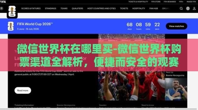 微信世界杯在哪里买-微信世界杯购票渠道全解析，便捷而安全的观赛方式