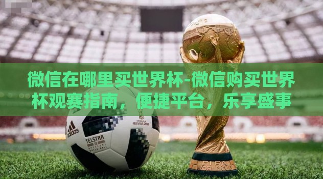 微信在哪里买世界杯-微信购买世界杯观赛指南，便捷平台，乐享盛事