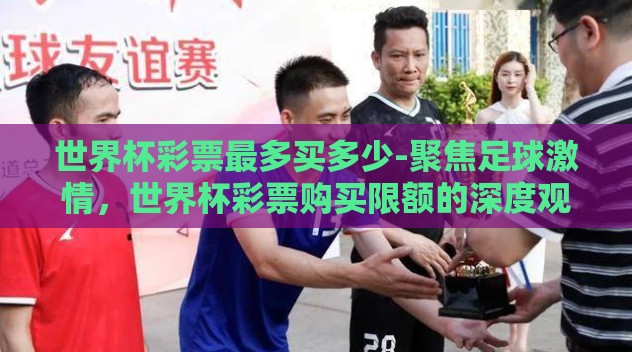 世界杯彩票最多买多少-聚焦足球激情，世界杯彩票购买限额的深度观察