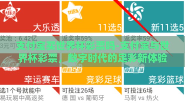 支付宝买世界杯彩票吗-支付宝与世界杯彩票，数字时代的足彩新体验