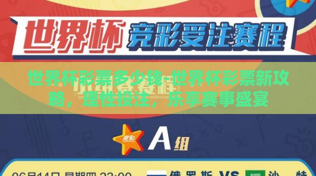 世界杯彩票多少钱-世界杯彩票新攻略，理性投注，乐享赛事盛宴