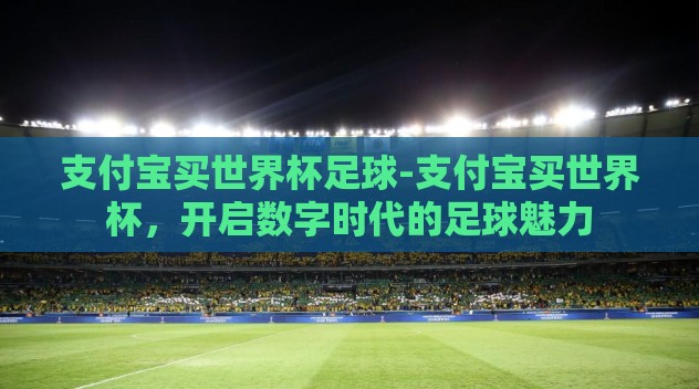 支付宝买世界杯足球-支付宝买世界杯，开启数字时代的足球魅力