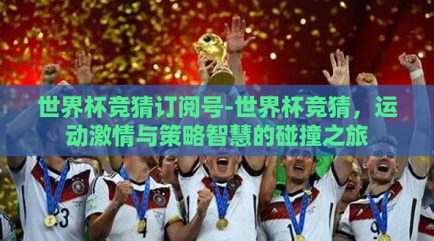 世界杯竞猜订阅号-世界杯竞猜，运动激情与策略智慧的碰撞之旅