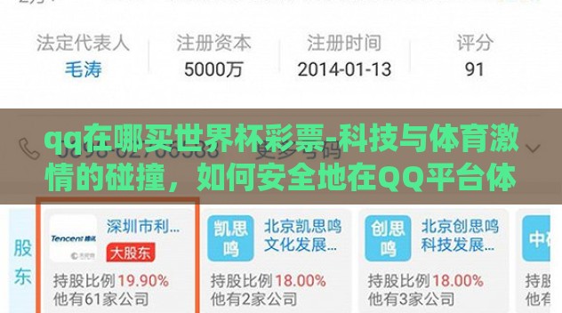 qq在哪买世界杯彩票-科技与体育激情的碰撞，如何安全地在QQ平台体验世界杯彩票乐趣